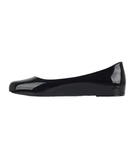 Ballerines Jelly Femme Noir Verni Miso