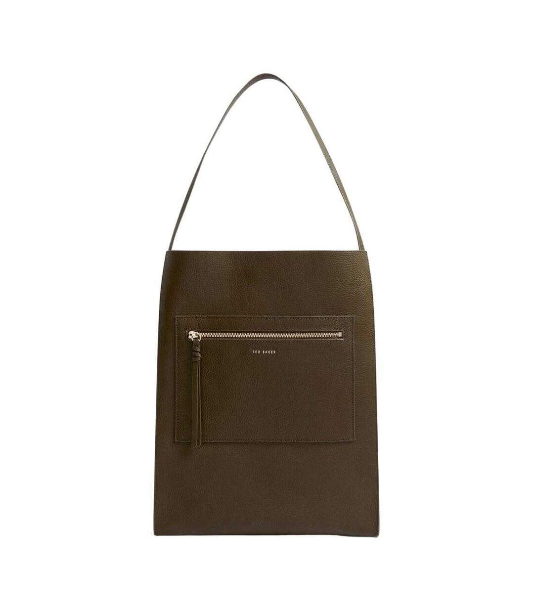 Sac Fourre-tout Souple Motif/style Uni Taille Unique Vert Kaki Ted Baker-1