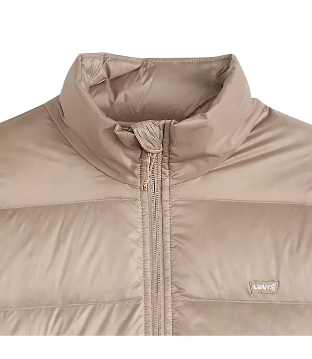 Womens/ladies Caviar Logo Soft Shell Jacket Taupe Grey Levis-4