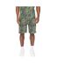 Mens Bardon Camo Sweat Shorts Olive Camo Crosshatch-2