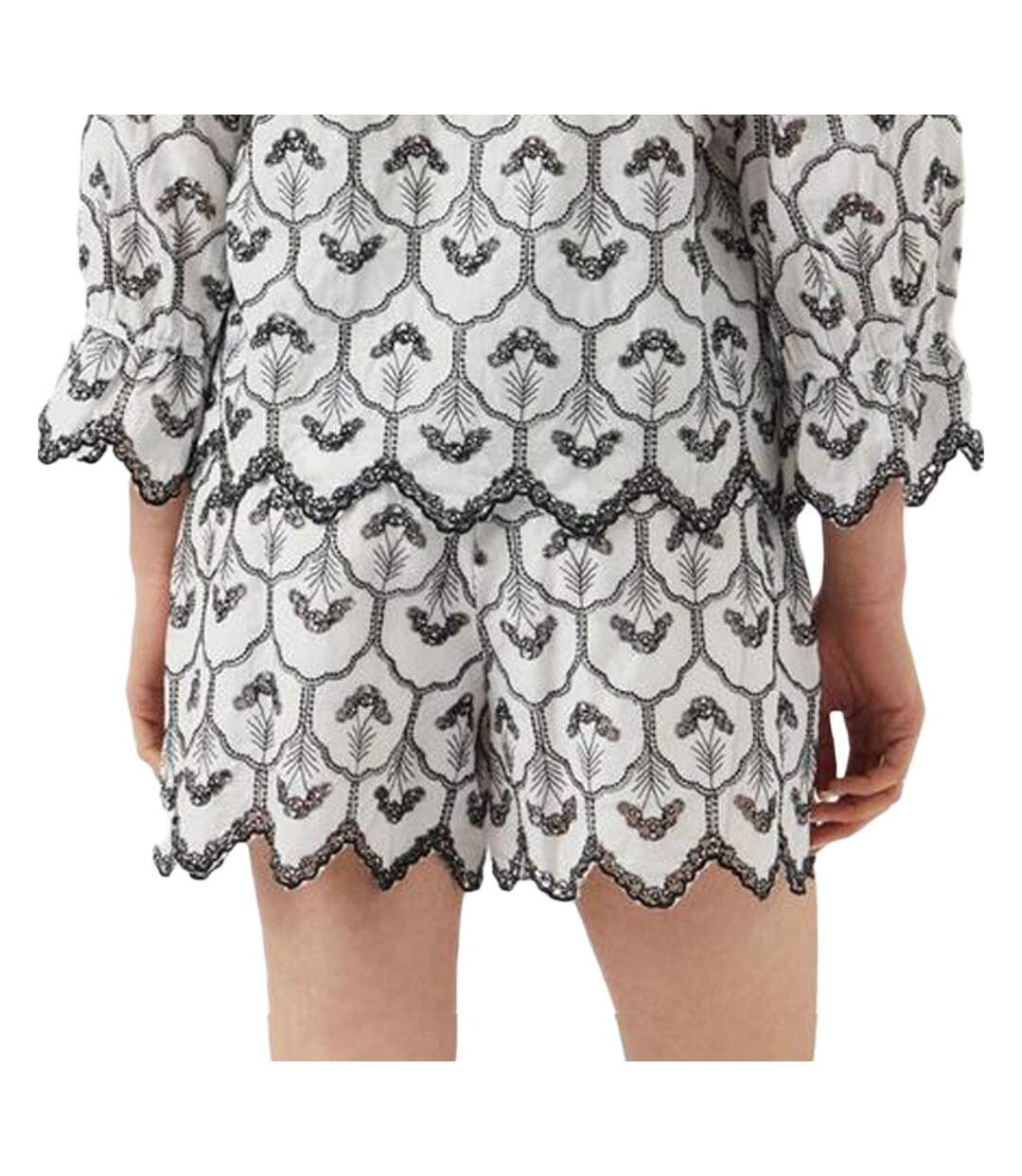 Short blanc/noir femme yas yasmulla-2