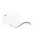 Casquette ultimate adulte blanc / bleu marine Beechfield-1