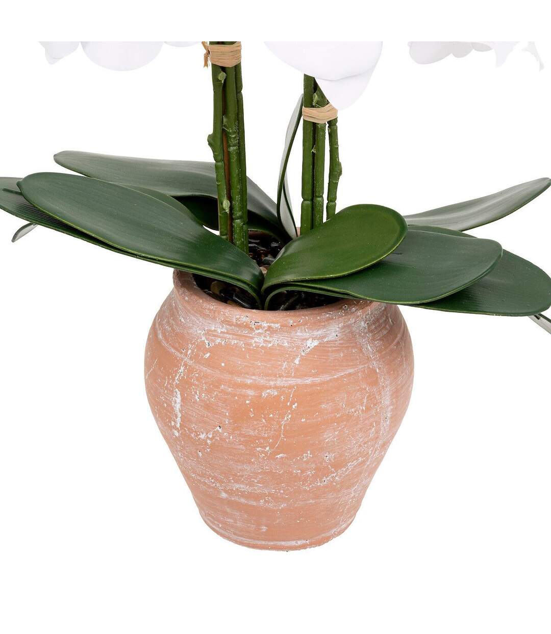 Orchidée Artificielle en Pot Dena 65cm Blanc-3