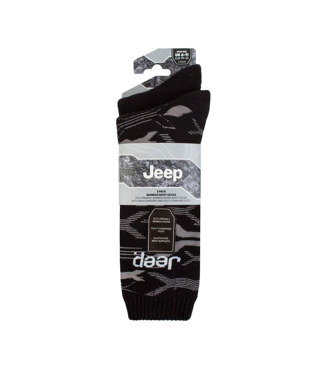 2 Pairs Breathable Cushioned Bamboo Work Boot Socks - Heavy Duty Ribbed Socks-2