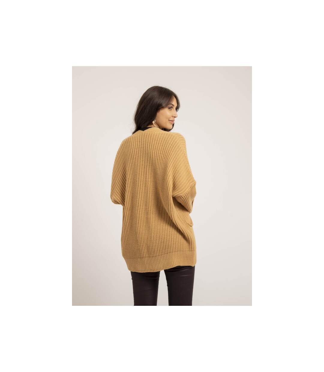 Gilet mi-long ouvert KIRSTEN - Dona X Lisa-2