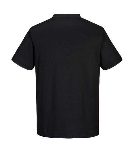 Portwest Mens Cotton Active T-Shirt (Black/Zoom Grey)