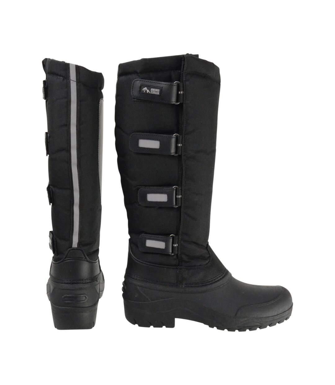 Womens/ladies atlantic winter boots black HyLAND-1