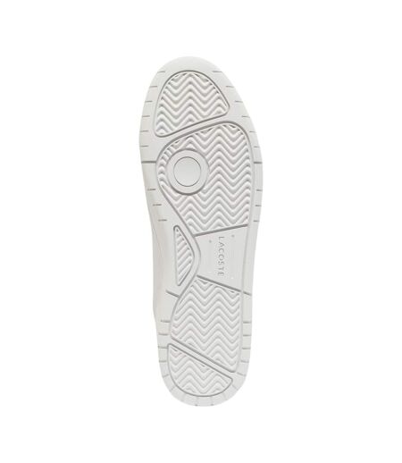 Mens Court Cage Leather Trainers White Lacoste