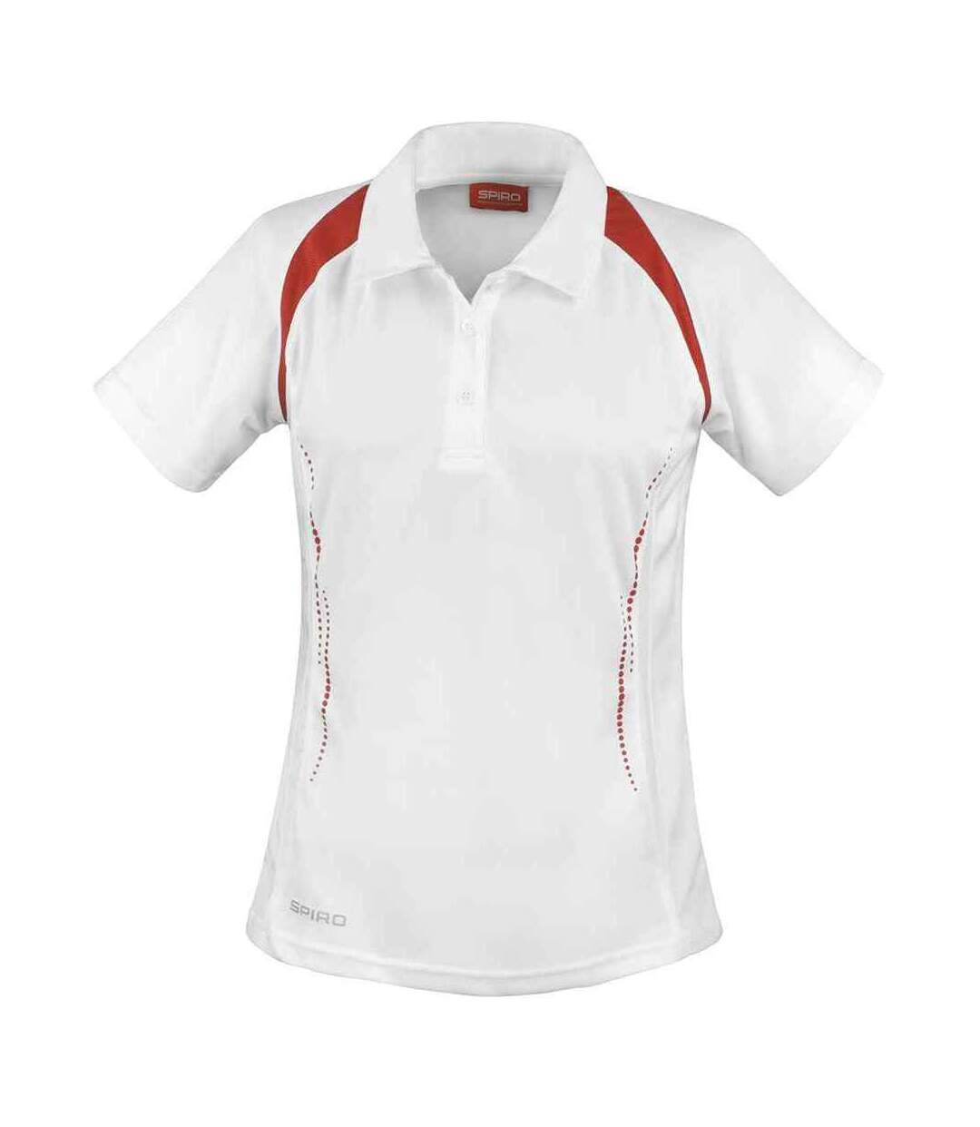 Polo team spirit femme blanc / rouge Spiro-1