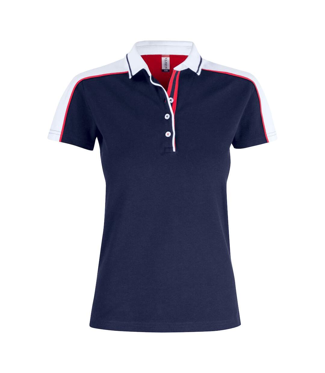 Clique Womens/Ladies Pittsford Polo Shirt (Dark Navy/White)