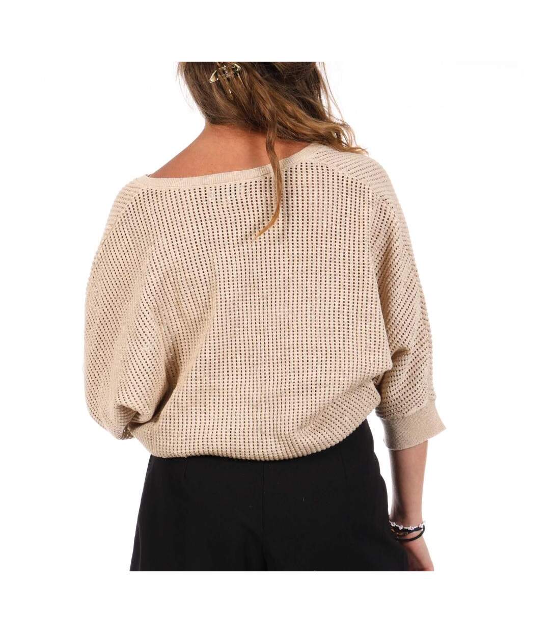 Pull beige femme freeman porter paross-2