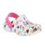 Sabots Motif/style La Pat´patrouille Enfant Blanc Rose Rosâtre Coqui-1