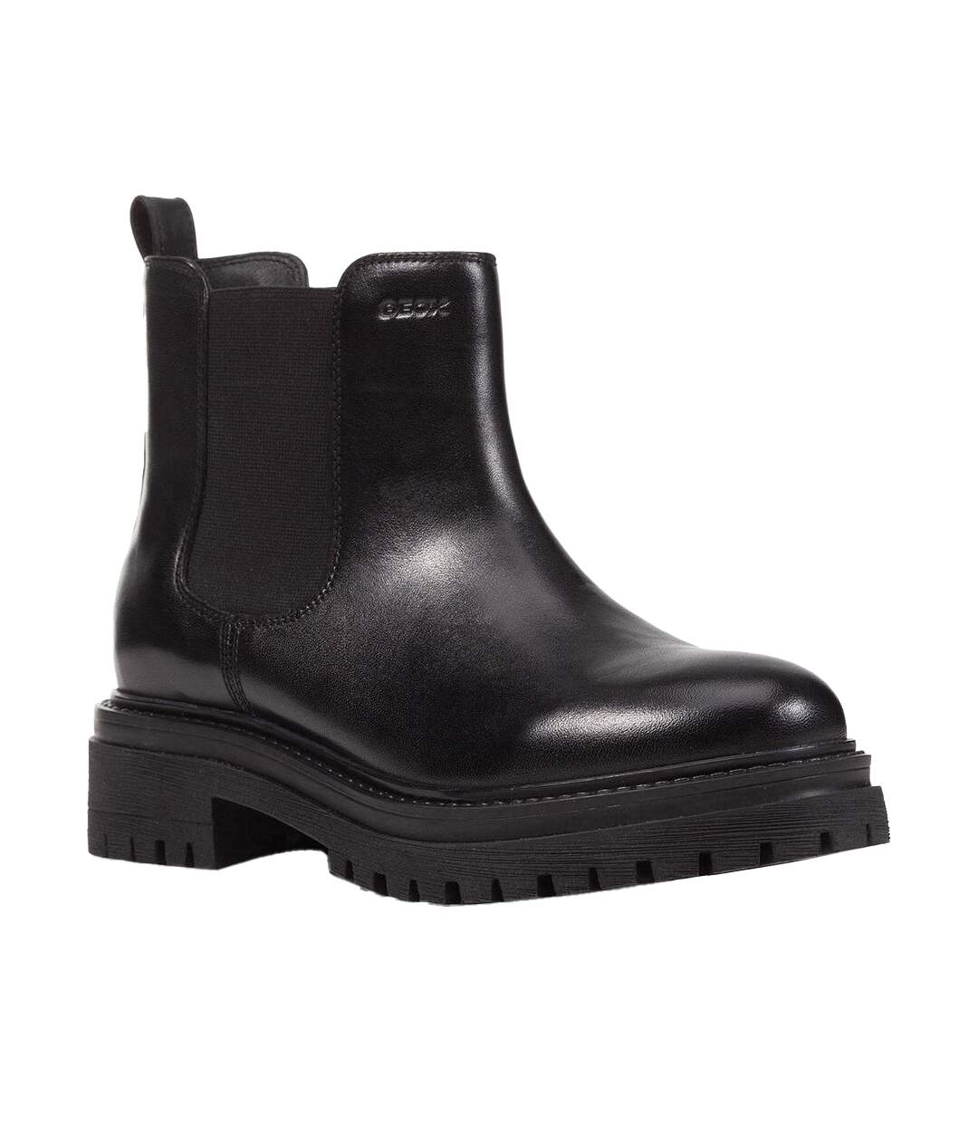 Womens/ladies D Iridea B Leather Ankle Boots Black Geox-1