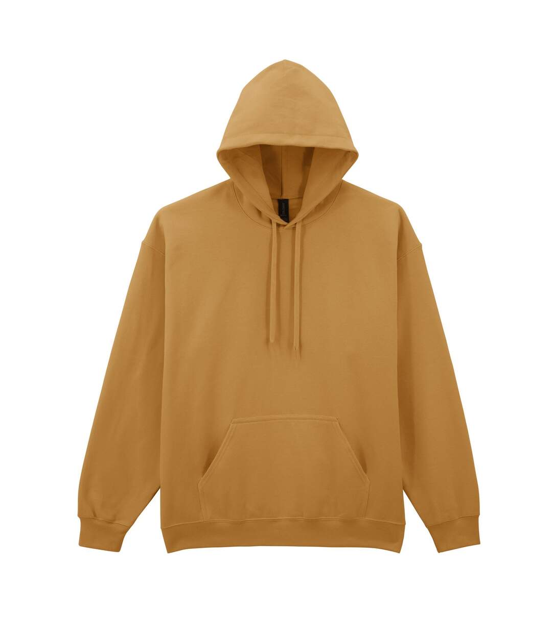 Mens midweight soft touch hoodie mustard Gildan