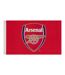 Arsenal FC Core Crest Flag (Red) (One Size) - UTTA4601