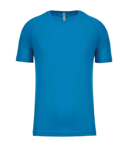 Mens performance short-sleeved t-shirt aqua Proact