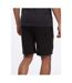 Crosshatch Mens Goldsbury Fleece Shorts (Black) - UTBG803