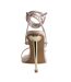 Sandales Motif/style Peau De Serpent Femme Crème Chic-2