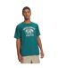 Mens Logo Athletic T-shirt Green White Under Armour-1
