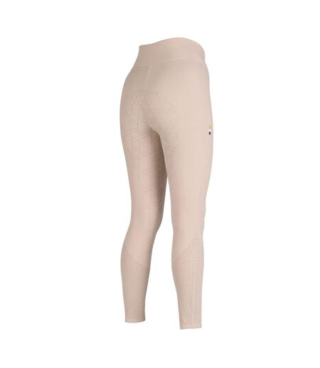 Collant d´équitation optima air femme beige Aubrion Aubrion