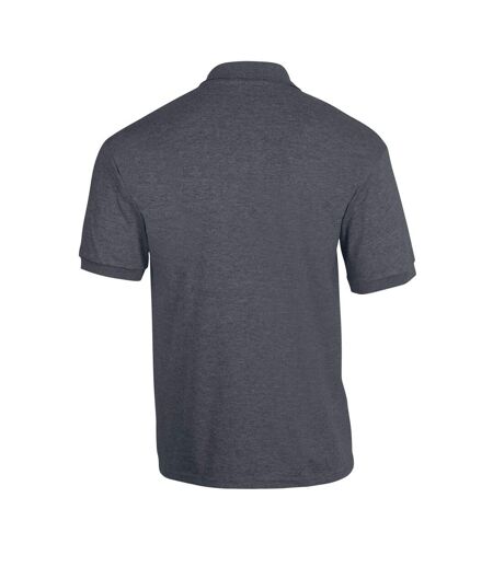 Gildan Mens DryBlend Polo Shirt (Dark Heather)