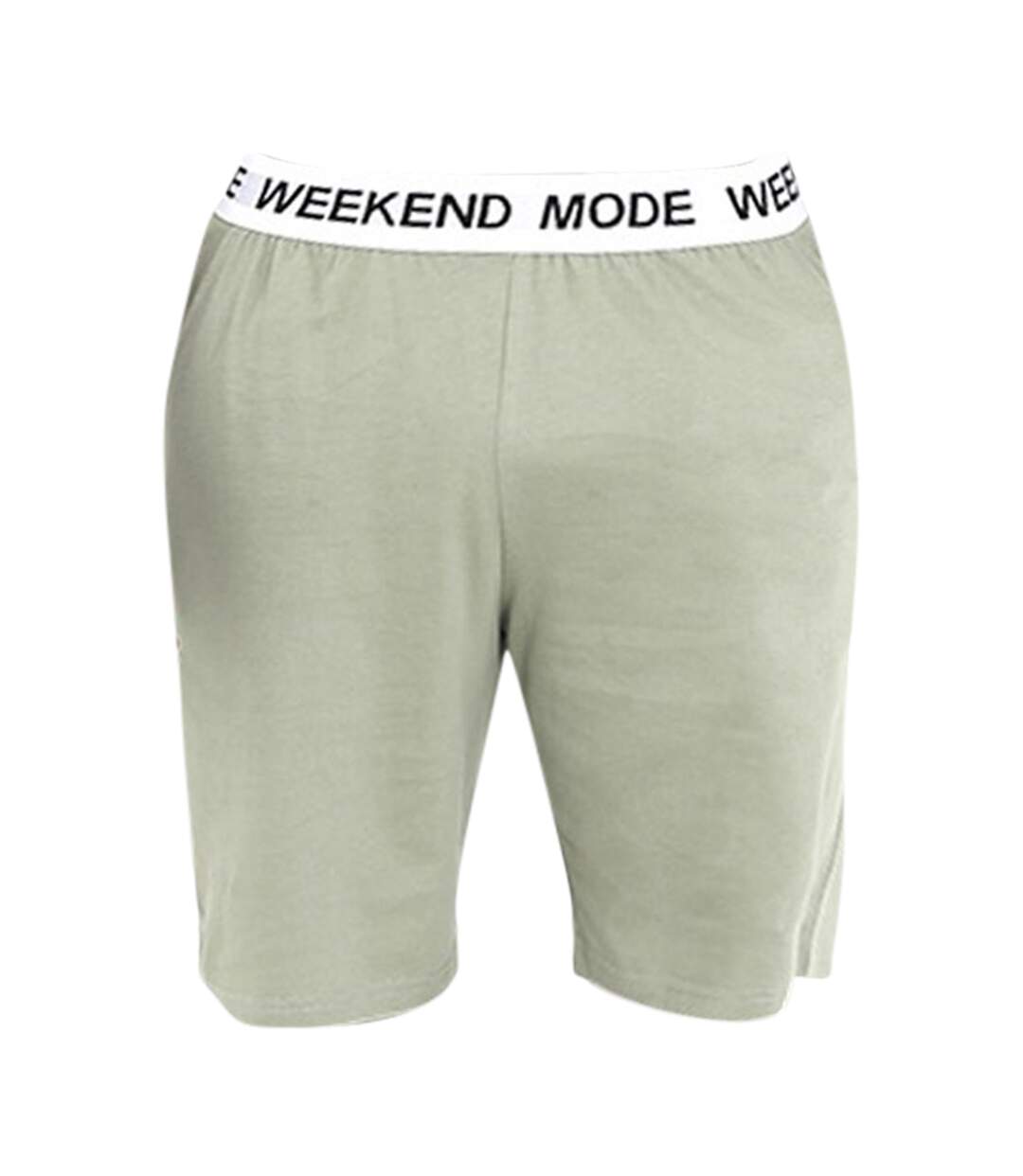 Brave Soul Mens Weekend Mode Jersey Lounge Shorts (Green) - UTUT1017-1