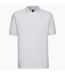 Russell Mens Polycotton Pique Hardwearing Polo Shirt (White) - UTPC6220