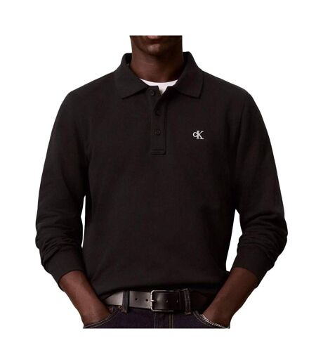 Polo noir homme calvin klein jeans monog