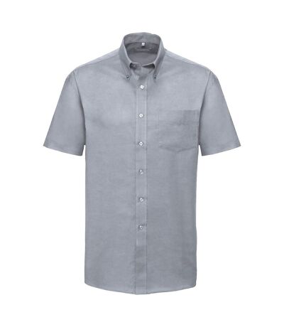 Chemise Manches Courtes Homme Gris Russell