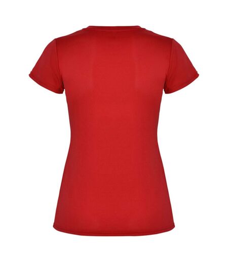 Roly Womens/Ladies Montecarlo Short-Sleeved Sports T-Shirt (Red)