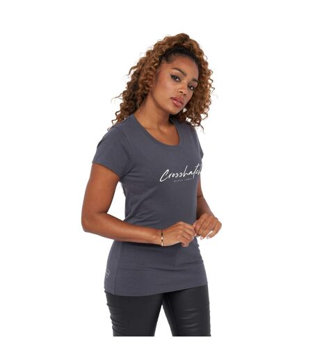 Crosshatch Womens/Ladies Evemoore T-Shirt (Ombre Blue)