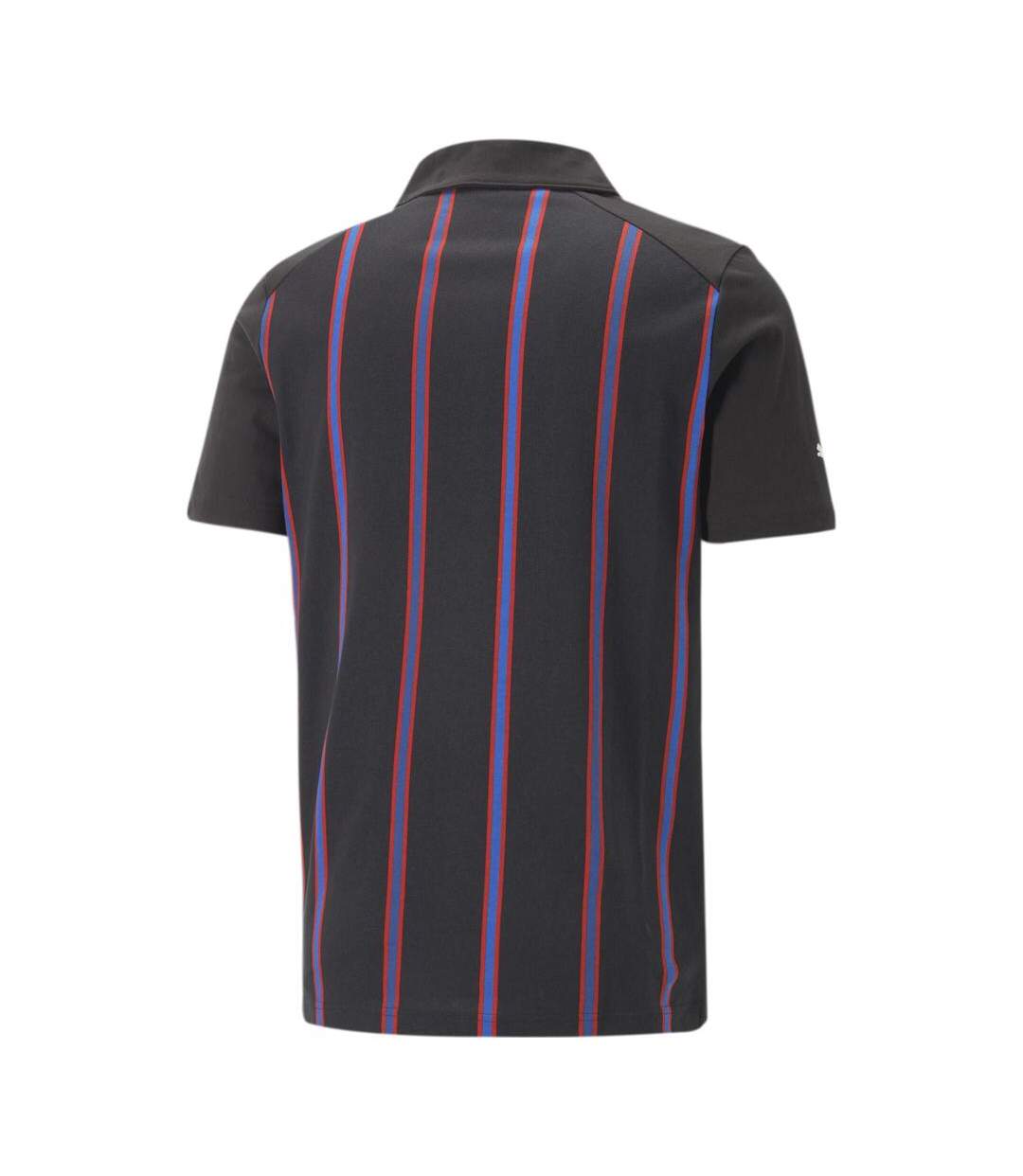 Polo noir/bleu/rouge à rayures homme puma striped - l-2