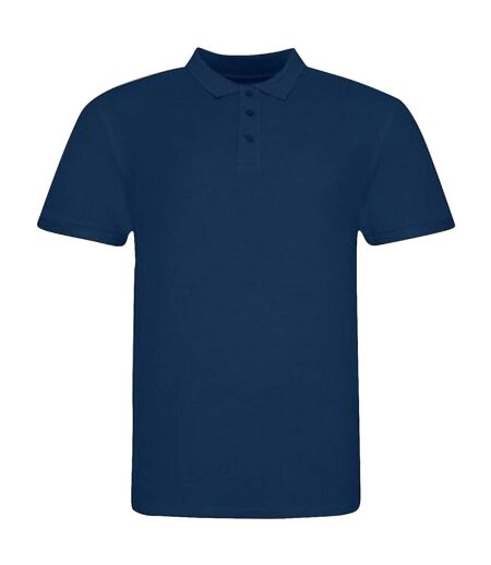 Awdis Mens Piqu Cotton Short-Sleeved Polo Shirt (Ink) - UTPC4134