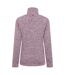 Womens/ladies idris half zip fleece top burgundy Mountain Warehouse