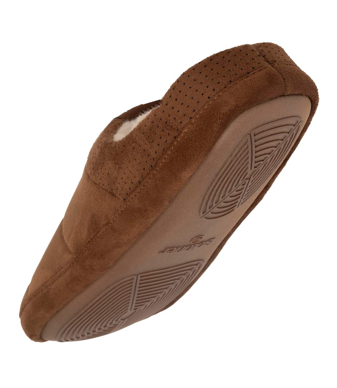 Isotoner Chaussons extra-light Mules homme suédine - semelle gomme ultra souple-5