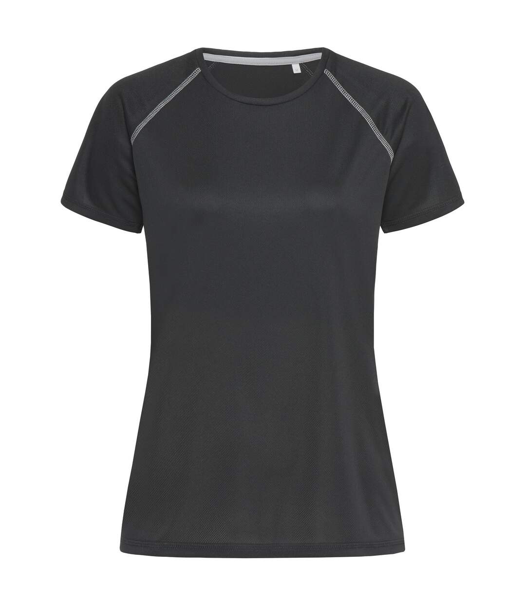 T-shirt raglan femme noir Stedman-1