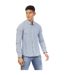 Mens Beasley Vertical Stripe Long-sleeved Shirt Navy White Peter Werth-2