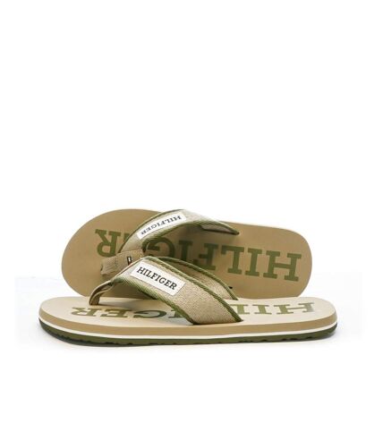 Tongs Beige Homme Tommy Hilfiger Patch Beach - 44