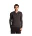 Mens cotton merino v neck sweater charcoal marl Lyle & Scott