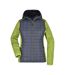Veste Hybride Femme Jaune Vif Anthracite Chiné James And Nicholson-1