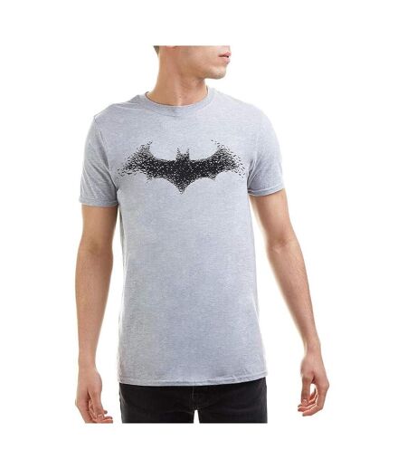 T-Shirt gris homme dc comics bat logo mens