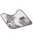 Tapis Contour WC Cocoty 45x45cm Noir & Blanc-1