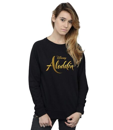 Disney - Sweat ALADDIN MOVIE LOGO - Femme (Noir) - UTBI5526