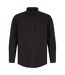 Mens Cotton Drill Overshirt Navy Front Row-3