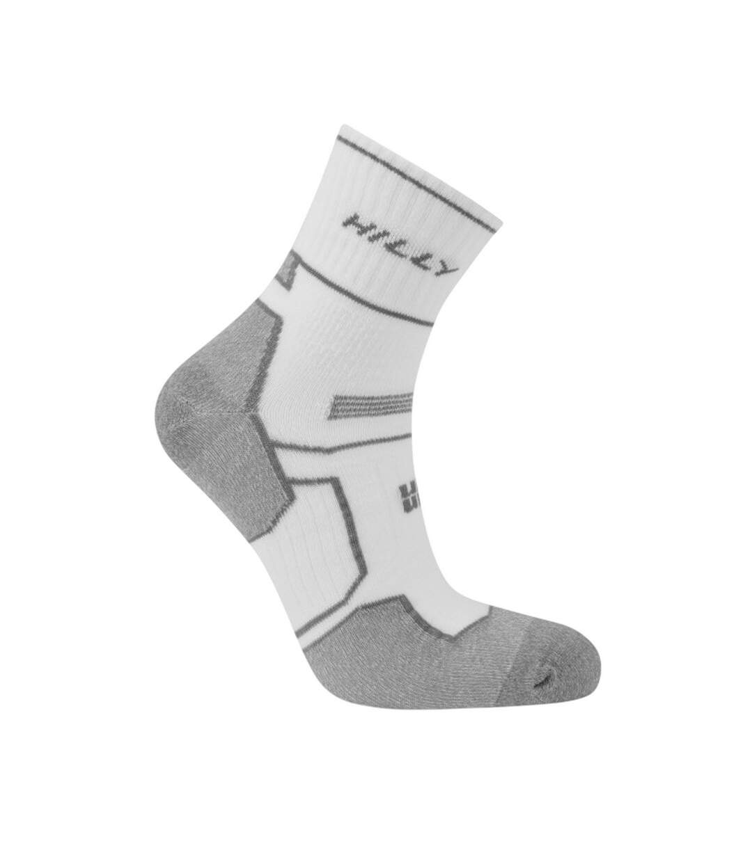 Chaussettes Twin Skin Homme Blanc Gris Chiné Hilly-3