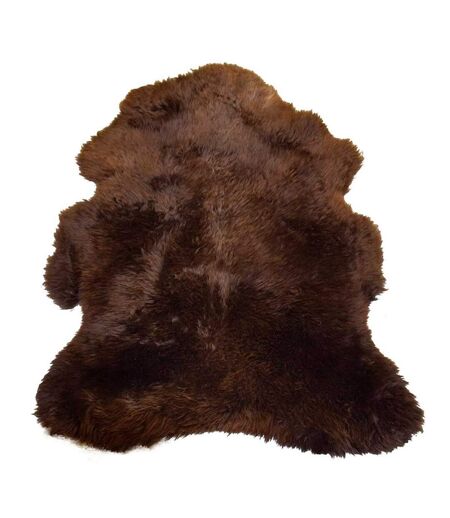 Tapis Imitation Fourrure Peau 71x107cm Marron