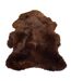 Tapis Imitation Fourrure Peau 71x107cm Marron-1