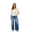 Haut Manches Bouffantes Motif/style Côtelé Femme Crème Brave Soul-1