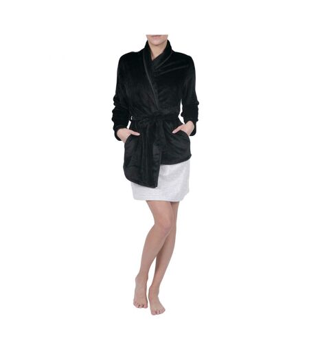 Peignoir polaire court femme