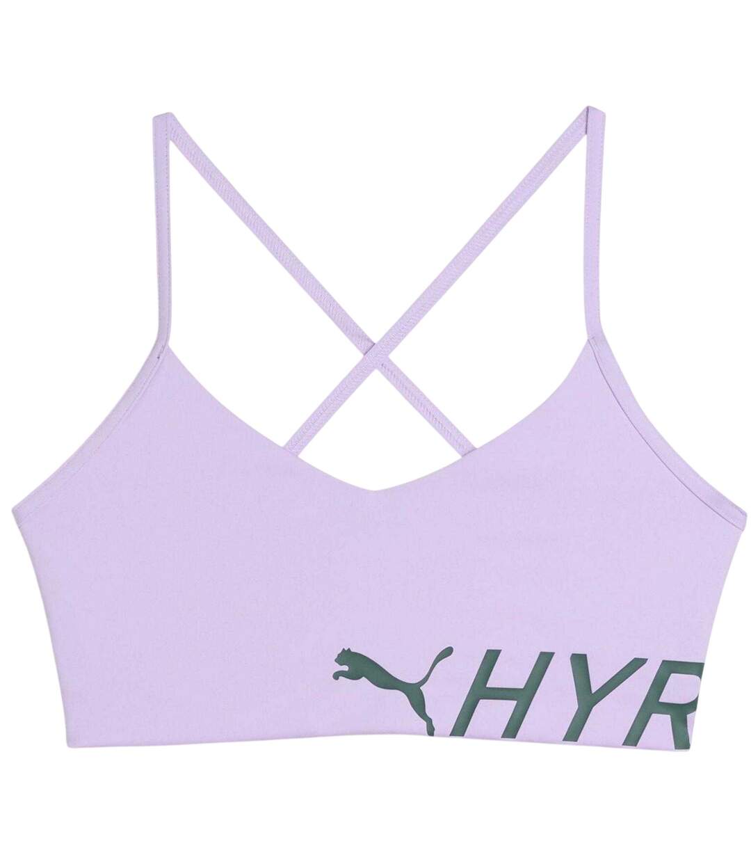 Womens/ladies Hyrox Medium Impact Sports Bra Light Lavender Puma-2